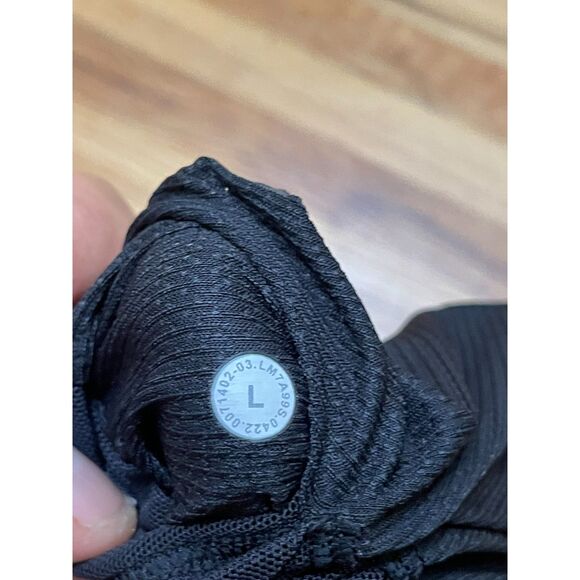 Lululemon Men's Shorts Athletic Running Elastic Waist Flat Front Stretch L Black - Picture 8 of 8